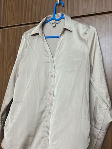 H&M Satin Button-Up Shirt
