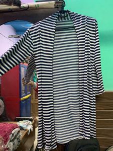 Chic Striped long shrug