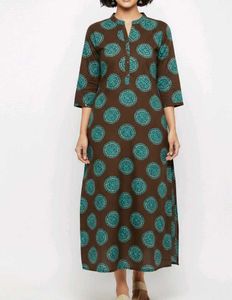 Stylish Black and Green Maxi kurta