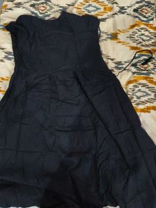 Embroidered Black Casual Ethnic Dress