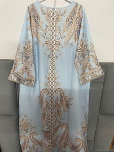sky blue Chinese attire