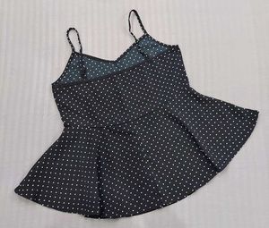 Polka Dot Peplum Top