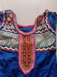 Embroidered Blue Kurta