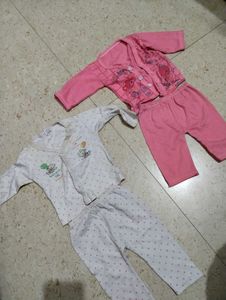 Baby Girls Pink Pajama Set