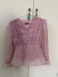 Floral Sheer Long Sleeve Top