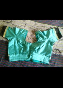 Beautiful Teal Saree Blouse