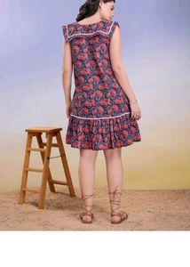 Boho Paisley Print Summer Dress