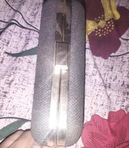 Shimmery Black Party Wear Clutch