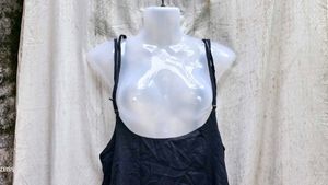 5247. Black Mini Slip Dress