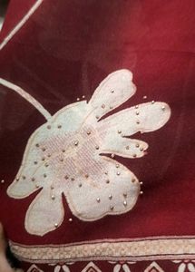 Elegant Floral Print Saree