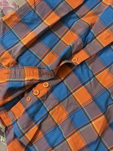 Office Plaid Button-Up Shirt