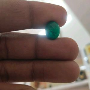 5.44 ratti Natural Zambian Panna Stone with lab ce