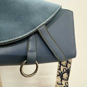 Stylish blue cross body bag