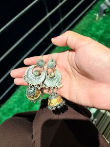 Traditional Indian Jhumka Earrings