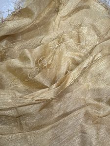 Golden Silk Saree blouse Fabric