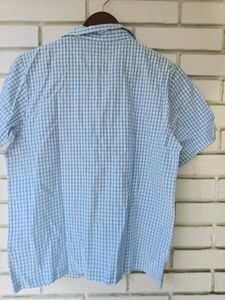 Cute Blue Gingham Pajama Set