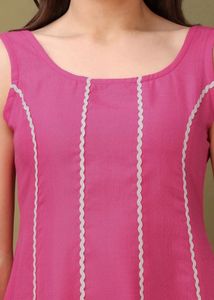 Vibrant Pink Ethnic Gown