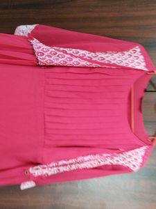 Beautiful Rani Pink Overcoat Maternity Dress