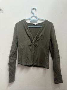 H&M Long Sleeve Crop Top | Size