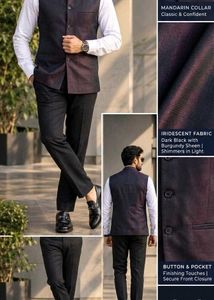 Men's Iridescent Nehru Jacket