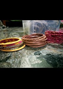 Vibrant Silk Thread Bangles Set