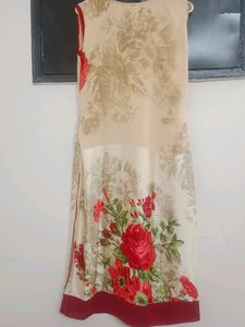 Embellished Neck Kurti With Stones
