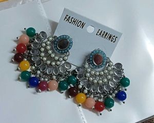 Boho Beaded Necklace &amp; Earrings Set