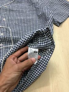 Men's Short Sleeve Gingham Shirt