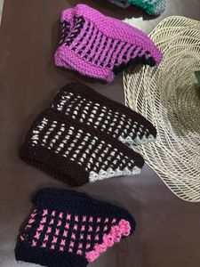 Handmade Knitted Socks - Set of 4