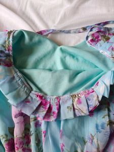 blue floral dress 🌸