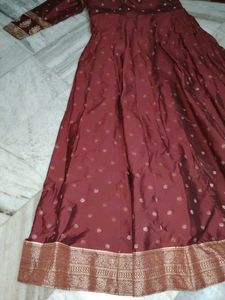 Maroon Ethnic Gown