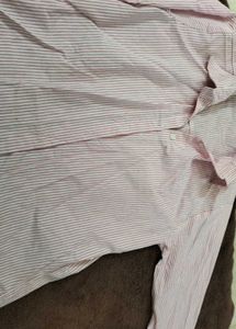 pink check shirt