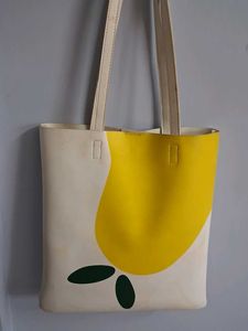 Cute Yellow Fruit Tote Bag