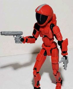 Red and black Action Figure Toy pack of 2
