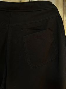 Classic Black Straight Leg Wide Pants