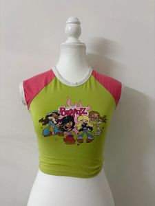 Y2K Bratz Graphic Crop Top✨