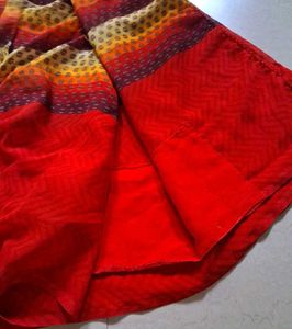 Geometric Print Saree