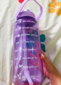 Unused Purple Motivational Water Bottle