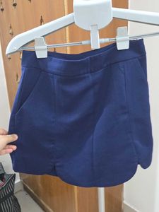 Blue A-Line Skort