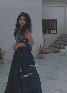 Stunning Royal Blue Lehenga Choli Set
