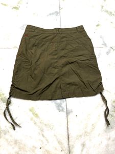Khaki Cargo Skirt