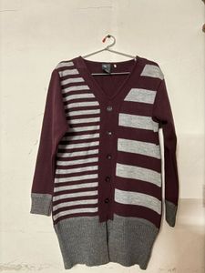 Striped Knit Cardigan