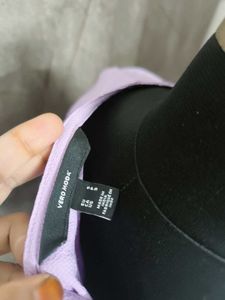 Lavender V-Neck Mini Dress