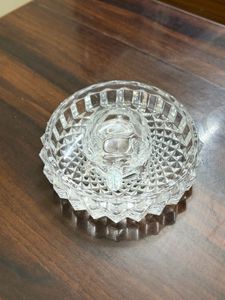 Crystal Turtle with Plate Showpiece for Good Luck