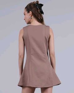 shein Chic Button-Up Sleeveless Dress
