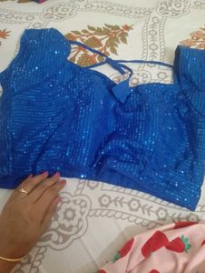 Jaipuri Beautiful Royal Blue Saree