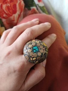 mosaic Bohemian Statement Ring Set of 2