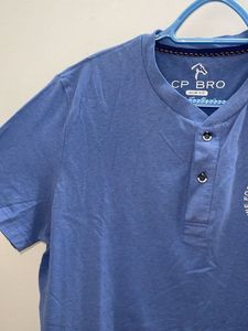 Blue Henley T-Shirt