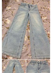 Light Wash Wide Leg Jeans