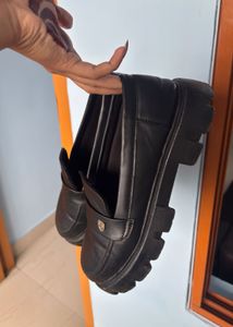 Chunky Black Loafers